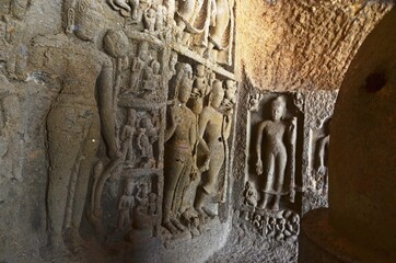 detail of a stone carving