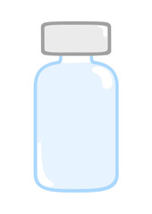 ワクチンの入った瓶　バイアル容器