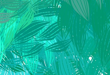 Light Green vector pattern with random forms.