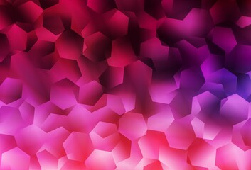 Dark Purple, Pink vector polygonal pattern.