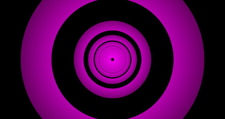 Render with pink circles on black background