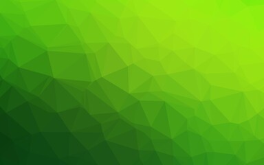 Plakat Light Green vector polygonal background. Modern geometrical abstract illustration with gradient. Brand new style for your business design.