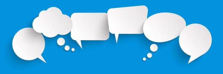 sticker speech bubbles with shadow