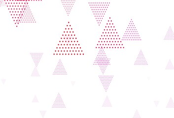 Light Purple, Pink vector background with polygonal style with circles.
