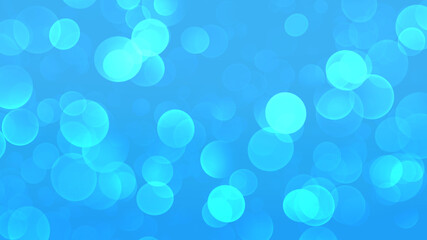 玉ぼけと水色の抽象的な背景イメージ