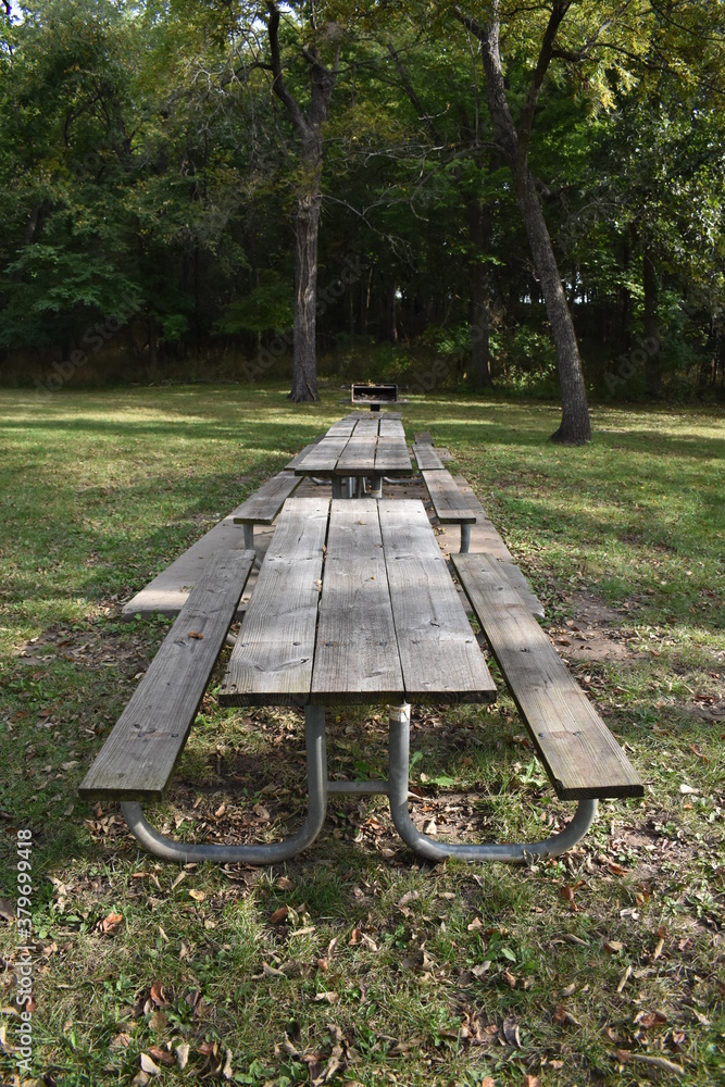 Sticker picnic tables