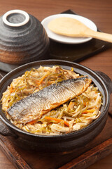 炙り鯖の炊き込みご飯