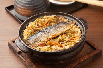 炙り鯖の炊き込みご飯