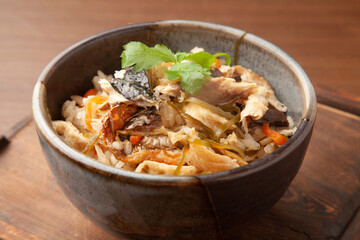 炙り鯖の炊き込みご飯