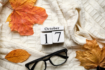 seventeenth day of autumn month calendar october
