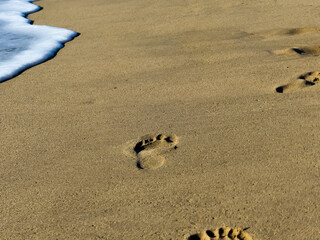 Fussabdruck im Sand