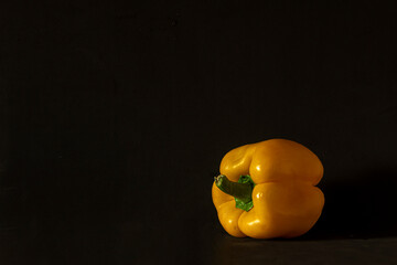 portrait of a yellow pepper. - 379706822