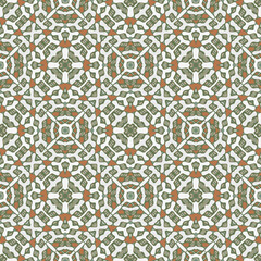 Creative color abstract geometric pattern in green red gray, vector seamless, can be used for printing onto fabric, interior, design, textile, carpet, rug, pillow, tiles. 