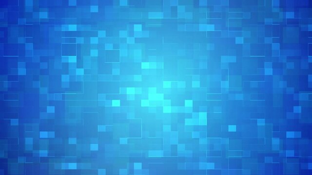 blue geometric squares mosaic motion design