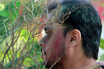 halloween spooky man zombie