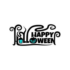 Happy Halloween sticker design