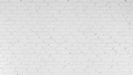 White brick walls and Plank floor. Ideas for interior and exterior decoration concepts of simplicity furniture.	