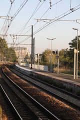Fototapeta na wymiar Rail anchor , Rail joints , Rail