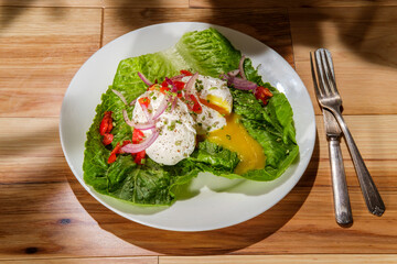 Poached Eggs Runny Yolk