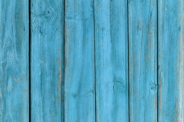 Fototapeta premium The old blue wood texture with natural patterns