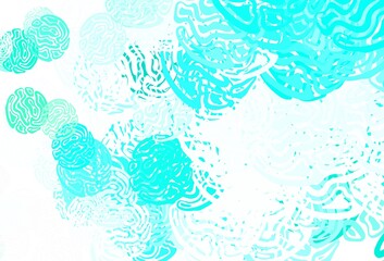 Naklejka premium Light Green vector pattern with random forms.