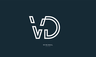 Alphabet letter icon logo VD