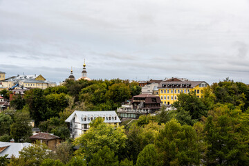 Obraz premium cozy cityscapes with old houses in summer