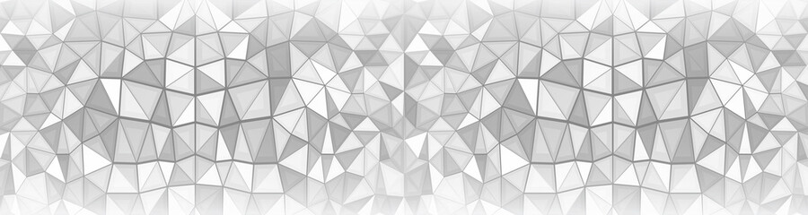 Abstract geometric background consisting of gray and white triangles. Polygonal patterns.