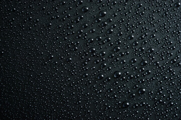 water drops on black background.