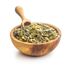 Peeled pumpkin seeds.