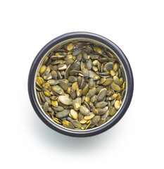 Peeled pumpkin seeds.