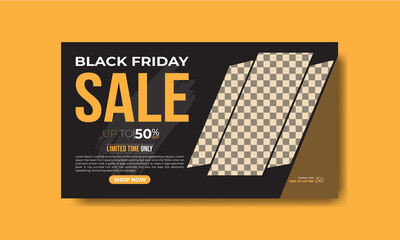 Black Friday Social media cover template design