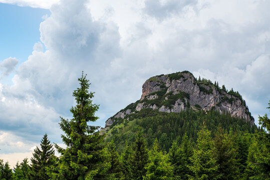 Maly Rozsutec hill in Mala Fatra mountains in Slovakia