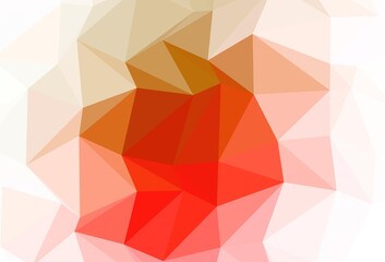 Light Green, Red vector abstract polygonal cover.