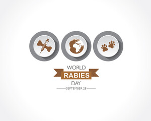 World Rabies Day concept observed on September 28th