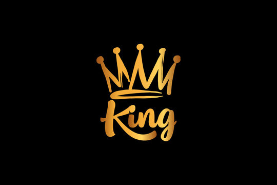 hand drawn Crown logo design