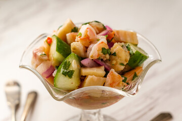 Peruvian Shrimp Tilapia Ceviche