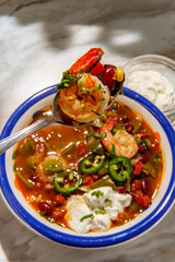 Shrimp Chili Con Carne