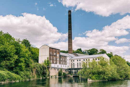 Hydroelectric power station Horster Mühle in Essen, NRW, Germany