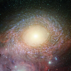 Fototapeta premium Science fiction space wallpaper. Elements of this image furnished by NASA
