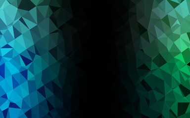 Obraz premium Light Blue, Green vector blurry triangle pattern. A completely new color illustration in a vague style. Elegant pattern for a brand book.