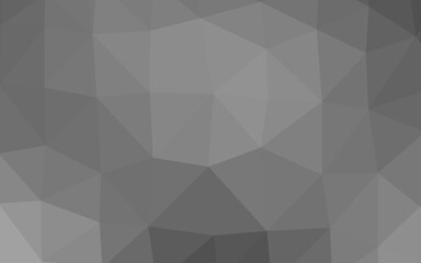 Fototapeta premium Light Silver, Gray vector abstract polygonal cover. Triangular geometric sample with gradient. New texture for your design.