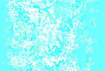 Light Green vector background with curved lines.