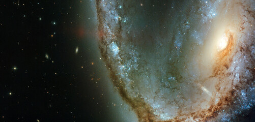 Spiral Galaxy. Elements of this image furnished by NASA