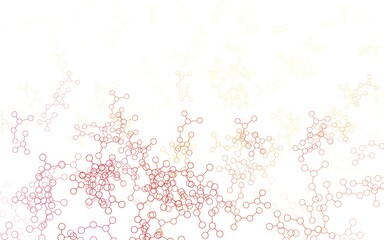 Light Red, Yellow vector texture with artificial intelligence concept.