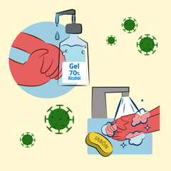 Buenas prácticas contra el covid-19. Lavarte las manos.