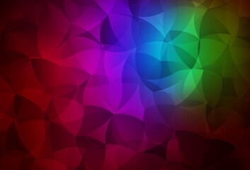 Obraz premium Dark Multicolor vector gradient triangles texture.