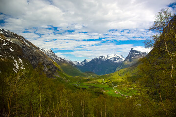 Obraz premium Valley in Norway