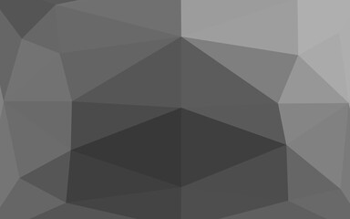 Fototapeta premium Light Silver, Gray vector shining triangular pattern. A vague abstract illustration with gradient. Textured pattern for background.