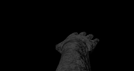 Render of a scary hand from behind
